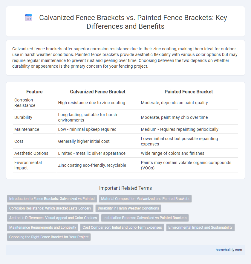 Galvanized Fence Brackets vs. Painted Fence Brackets: Key Differences and Benefits