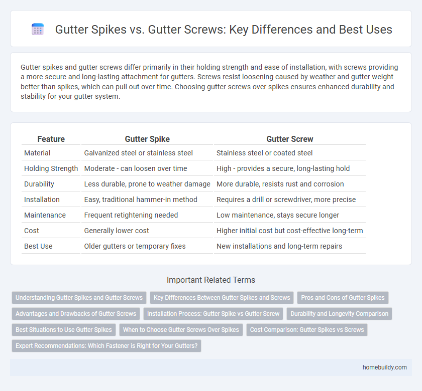 Gutter Spikes vs. Gutter Screws: Key Differences and Best Uses