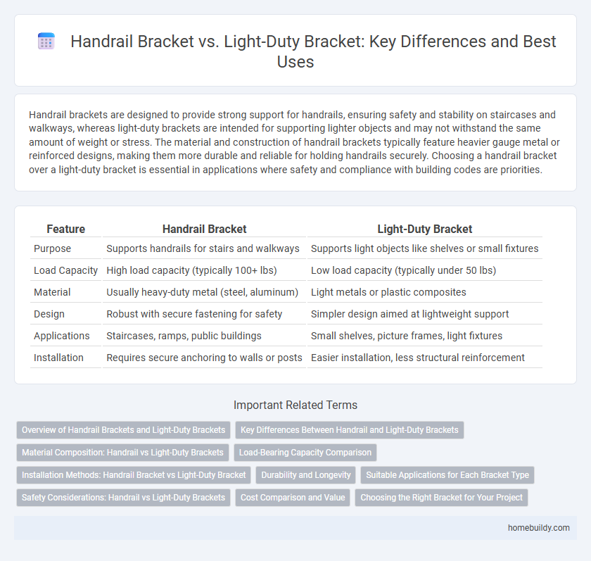 Handrail Bracket vs. Light-Duty Bracket: Key Differences and Best Uses