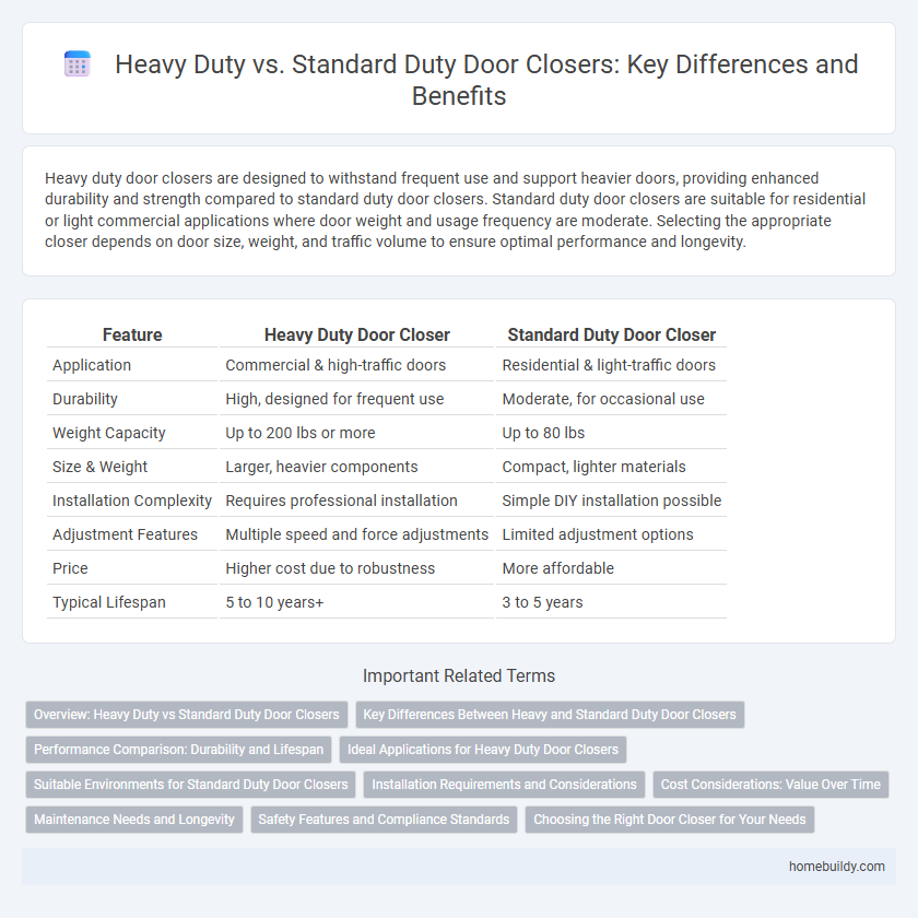 Heavy Duty vs. Standard Duty Door Closers: Key Differences and Benefits