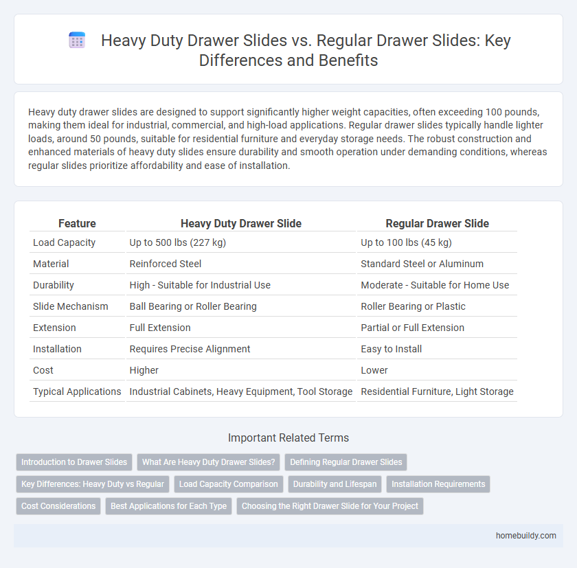 Heavy Duty Drawer Slides vs. Regular Drawer Slides: Key Differences and Benefits