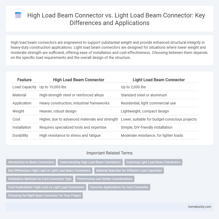 High Load Beam Connector vs. Light Load Beam Connector: Key Differences and Applications