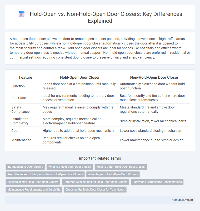 Hold-Open vs. Non-Hold-Open Door Closers: Key Differences Explained