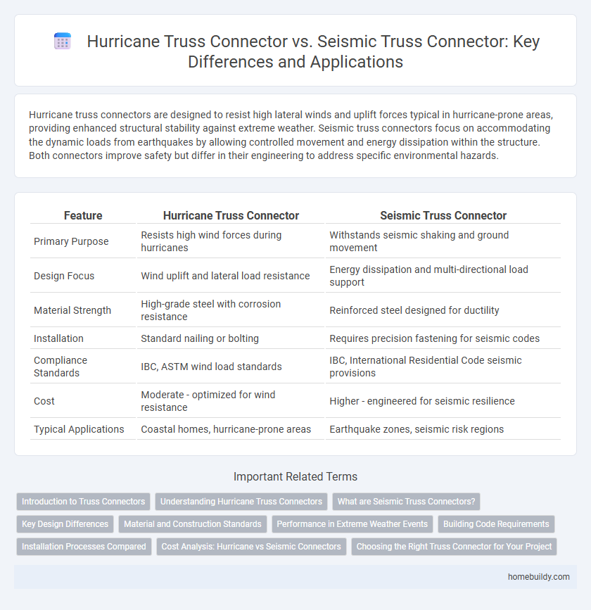 Hurricane Truss Connector vs. Seismic Truss Connector: Key Differences and Applications