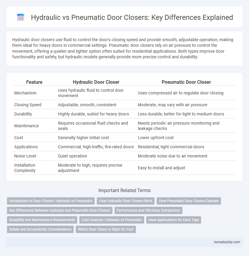 Hydraulic vs Pneumatic Door Closers: Key Differences Explained
