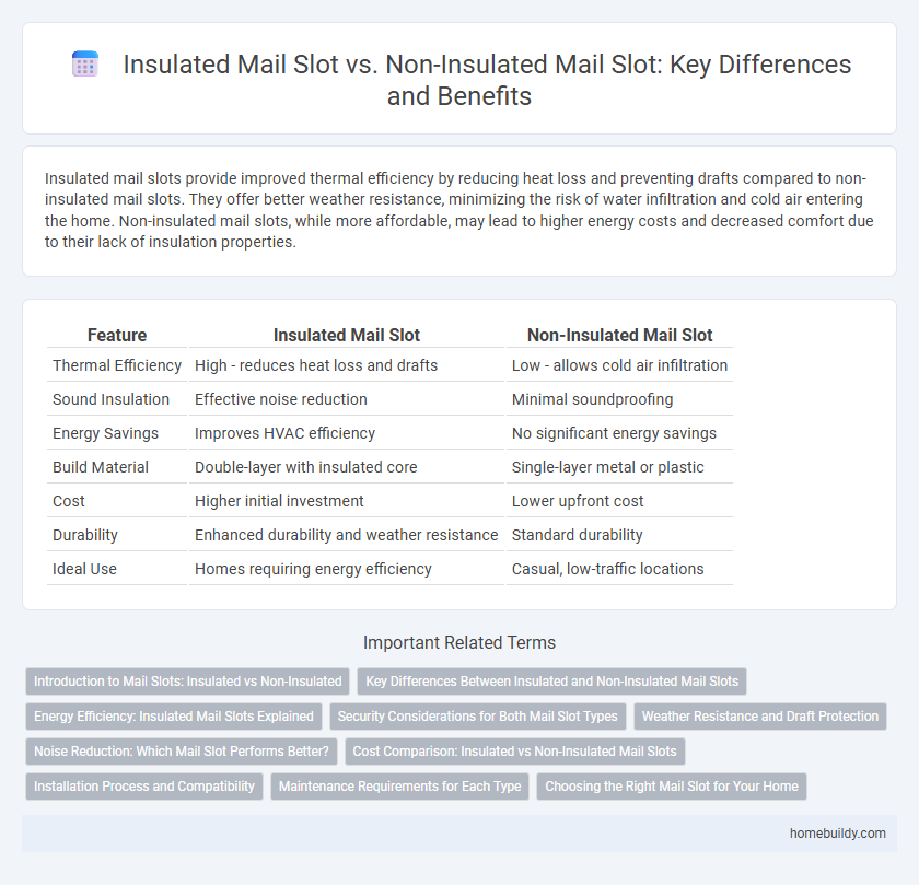 Insulated Mail Slot vs. Non-Insulated Mail Slot: Key Differences and Benefits