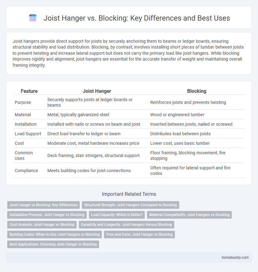 Joist Hanger vs. Blocking: Key Differences and Best Uses