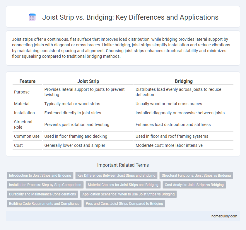 Joist Strip vs. Bridging: Key Differences and Applications