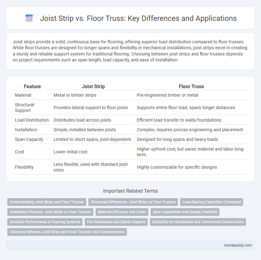 Joist Strip vs. Floor Truss: Key Differences and Applications
