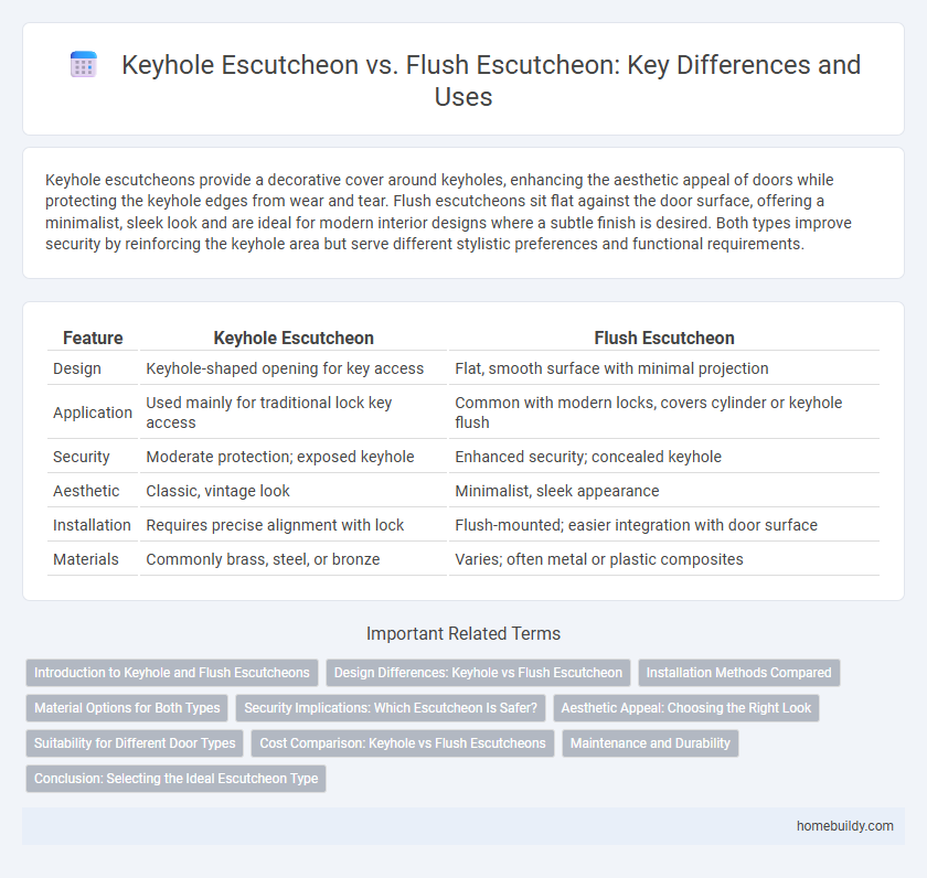 Keyhole Escutcheon vs. Flush Escutcheon: Key Differences and Uses