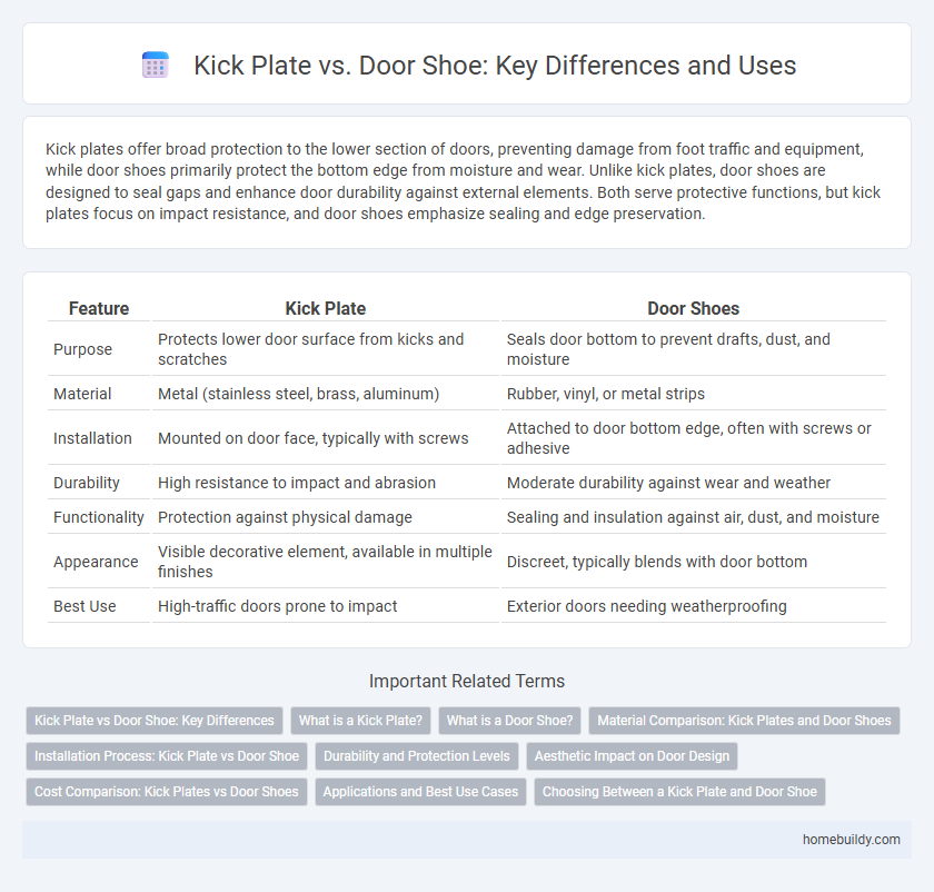 Kick Plate vs. Door Shoe: Key Differences and Uses