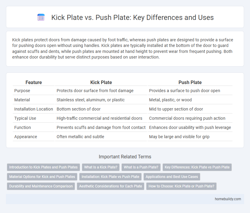 Kick Plate vs. Push Plate: Key Differences and Uses