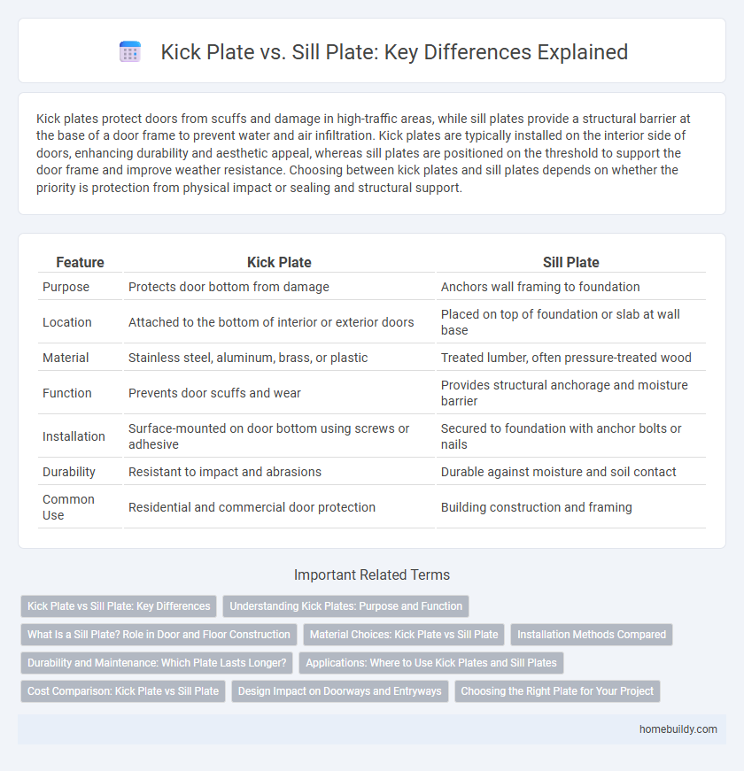 Kick Plate vs. Sill Plate: Key Differences Explained