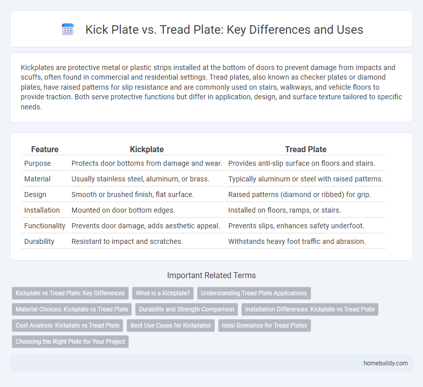Kick Plate vs. Tread Plate: Key Differences and Uses