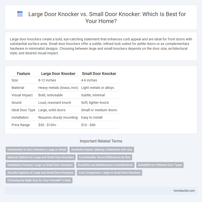 Large Door Knocker vs. Small Door Knocker: Which Is Best for Your Home?