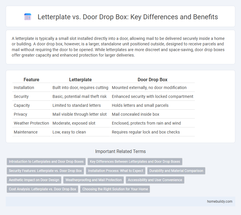 Letterplate vs. Door Drop Box: Key Differences and Benefits