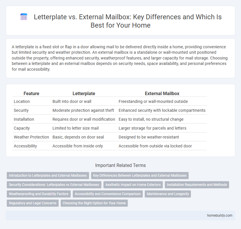Letterplate vs. External Mailbox: Key Differences and Which Is Best for Your Home