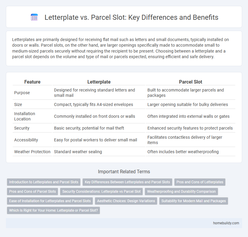 Letterplate vs. Parcel Slot: Key Differences and Benefits