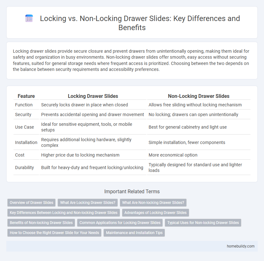 Locking vs. Non-Locking Drawer Slides: Key Differences and Benefits