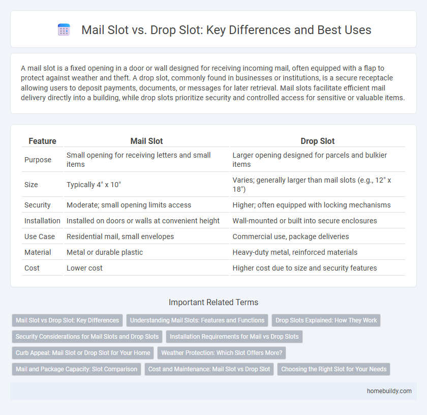 Mail Slot vs. Drop Slot: Key Differences and Best Uses
