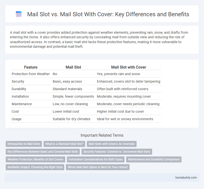 Mail Slot vs. Mail Slot With Cover: Key Differences and Benefits