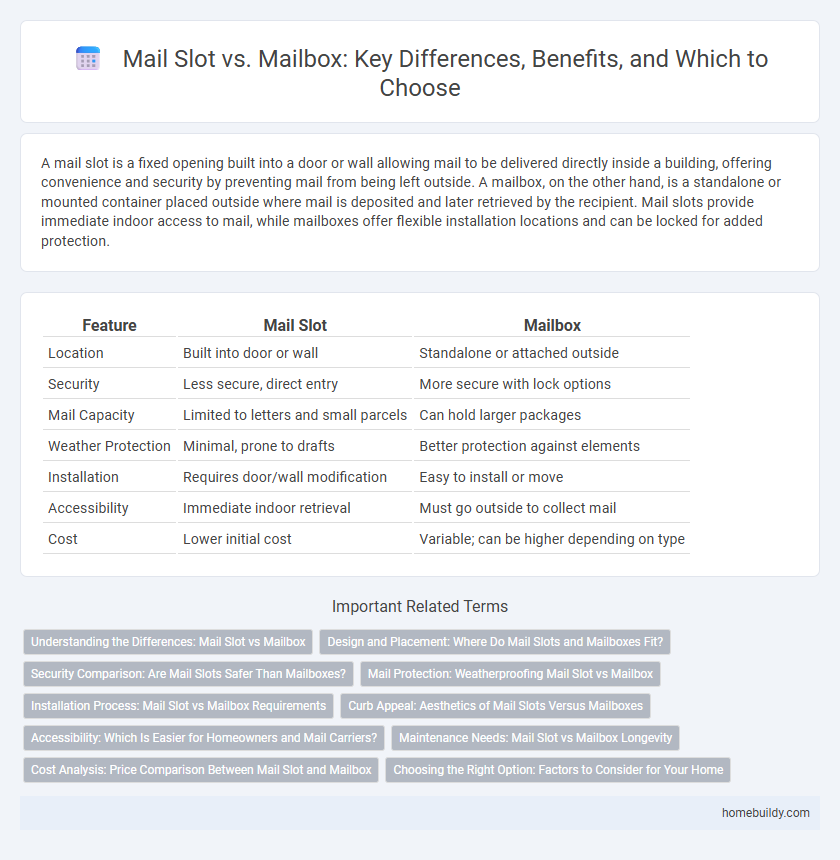 Mail Slot vs. Mailbox: Key Differences, Benefits, and Which to Choose