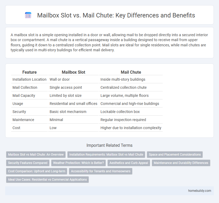 Mailbox Slot vs. Mail Chute: Key Differences and Benefits
