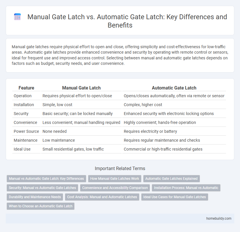 Manual Gate Latch vs. Automatic Gate Latch: Key Differences and Benefits