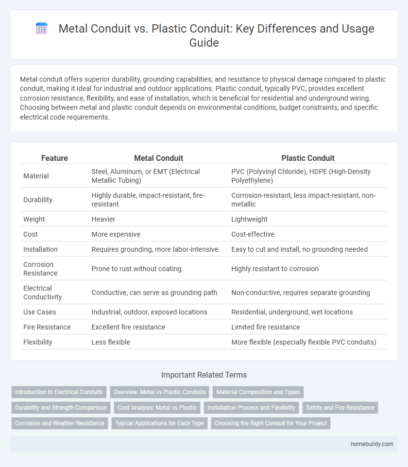 Metal Conduit vs. Plastic Conduit: Key Differences and Usage Guide