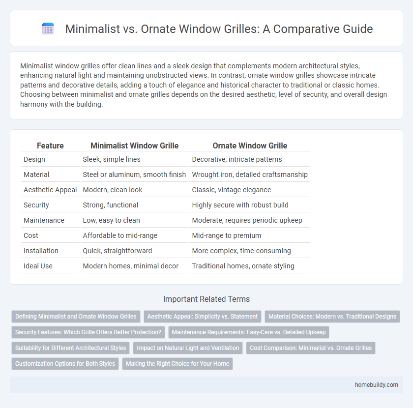 Minimalist vs. Ornate Window Grilles: A Comparative Guide