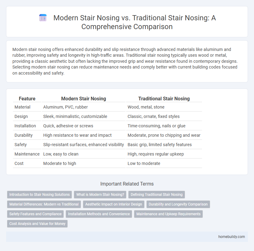 Modern Stair Nosing vs. Traditional Stair Nosing: A Comprehensive Comparison