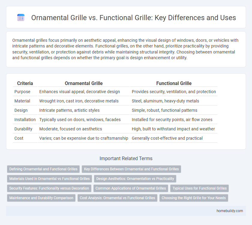 Ornamental Grille vs. Functional Grille: Key Differences and Uses