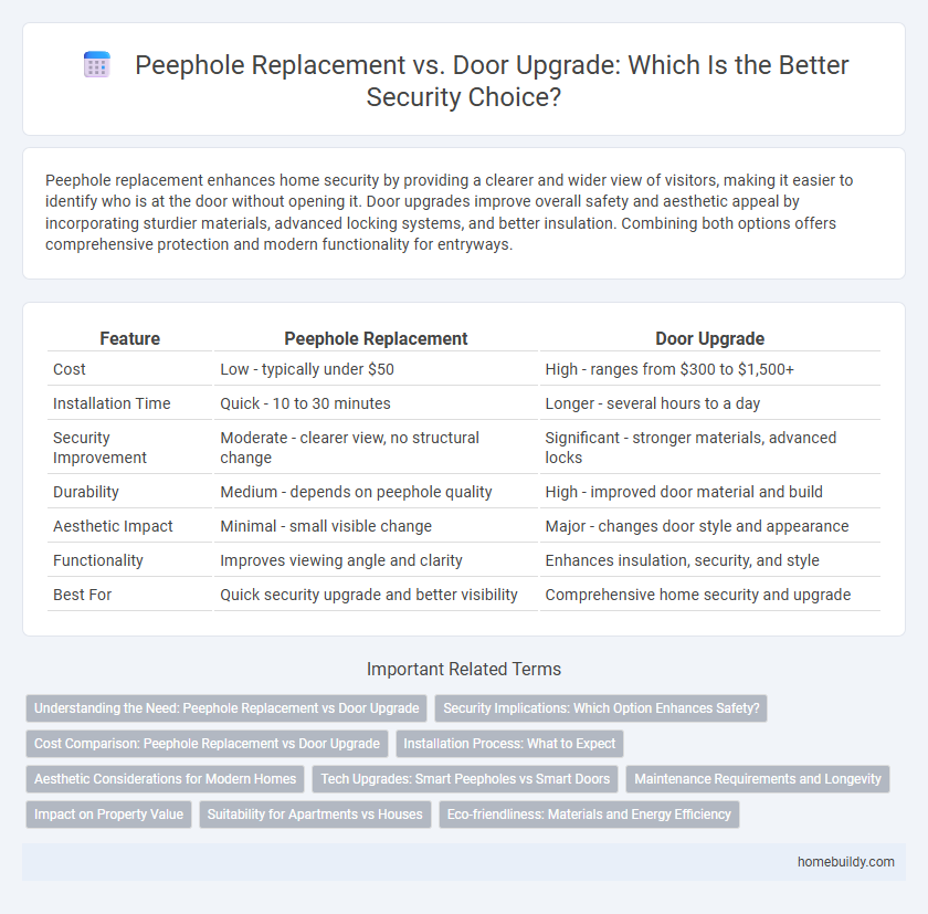 Peephole Replacement vs. Door Upgrade: Which Is the Better Security Choice?