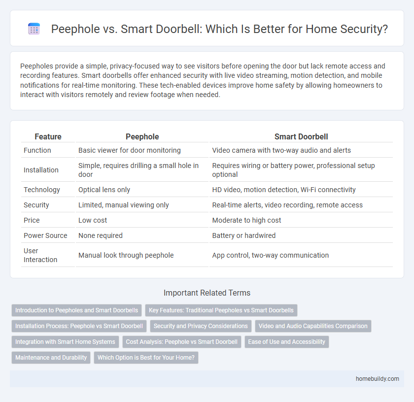 Peephole vs. Smart Doorbell: Which Is Better for Home Security?