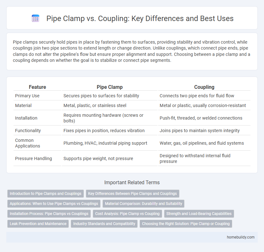 Pipe Clamp vs. Coupling: Key Differences and Best Uses