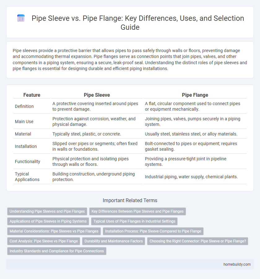 Pipe Sleeve vs. Pipe Flange: Key Differences, Uses, and Selection Guide