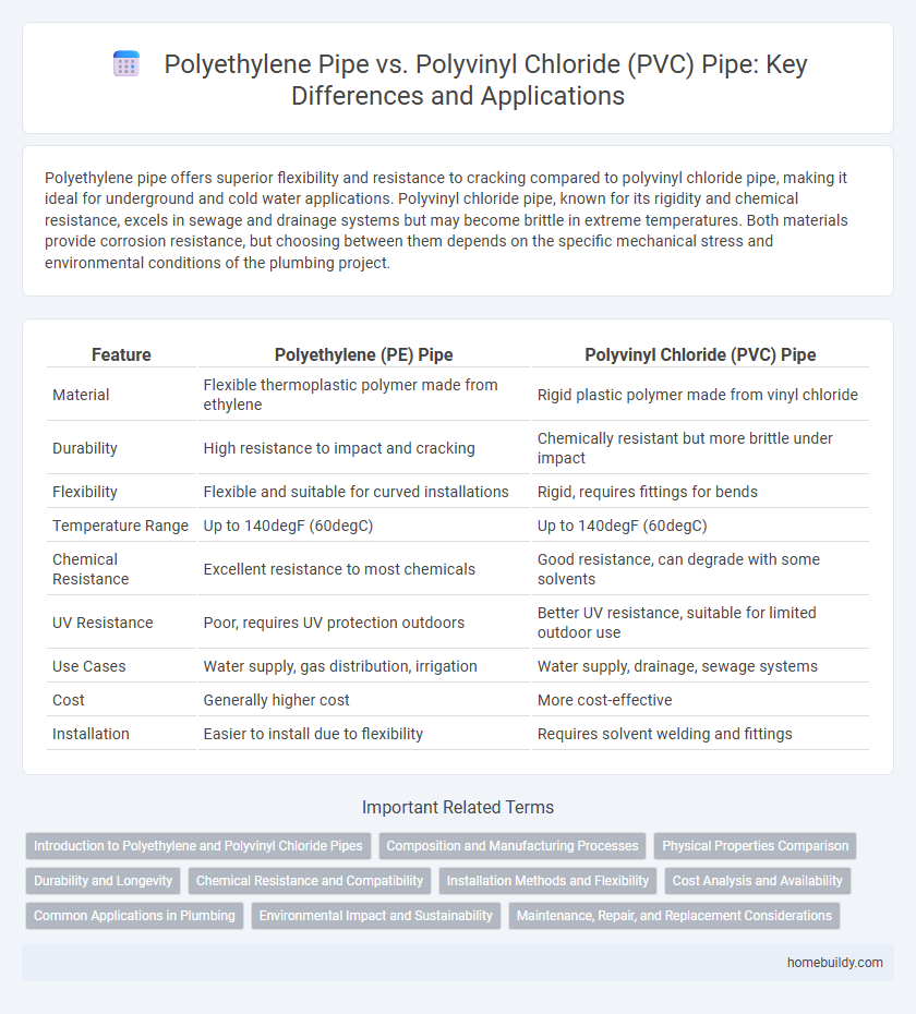 Polyethylene Pipe vs. Polyvinyl Chloride (PVC) Pipe: Key Differences and Applications