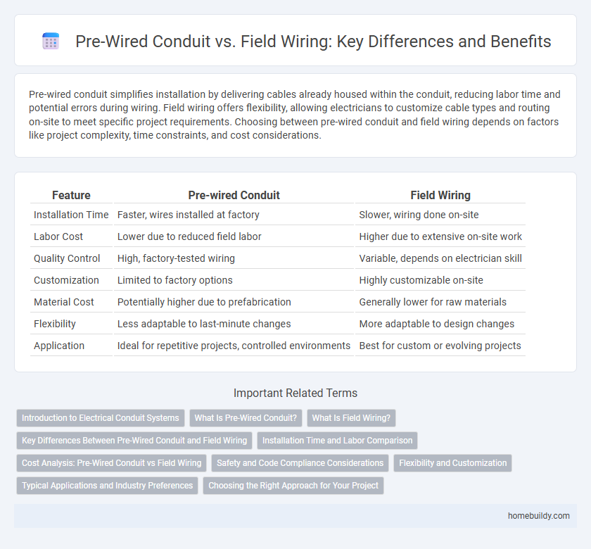 Pre-Wired Conduit vs. Field Wiring: Key Differences and Benefits