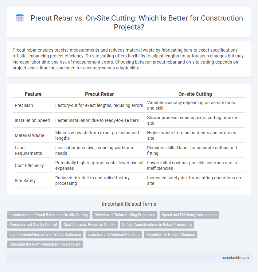 Precut Rebar vs. On-Site Cutting: Which Is Better for Construction Projects?