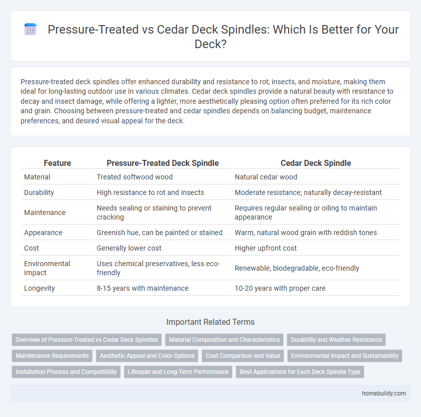 Pressure-Treated vs Cedar Deck Spindles: Which Is Better for Your Deck?