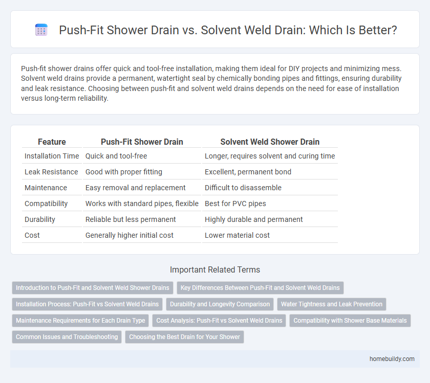 Push-Fit Shower Drain vs. Solvent Weld Drain: Which Is Better?