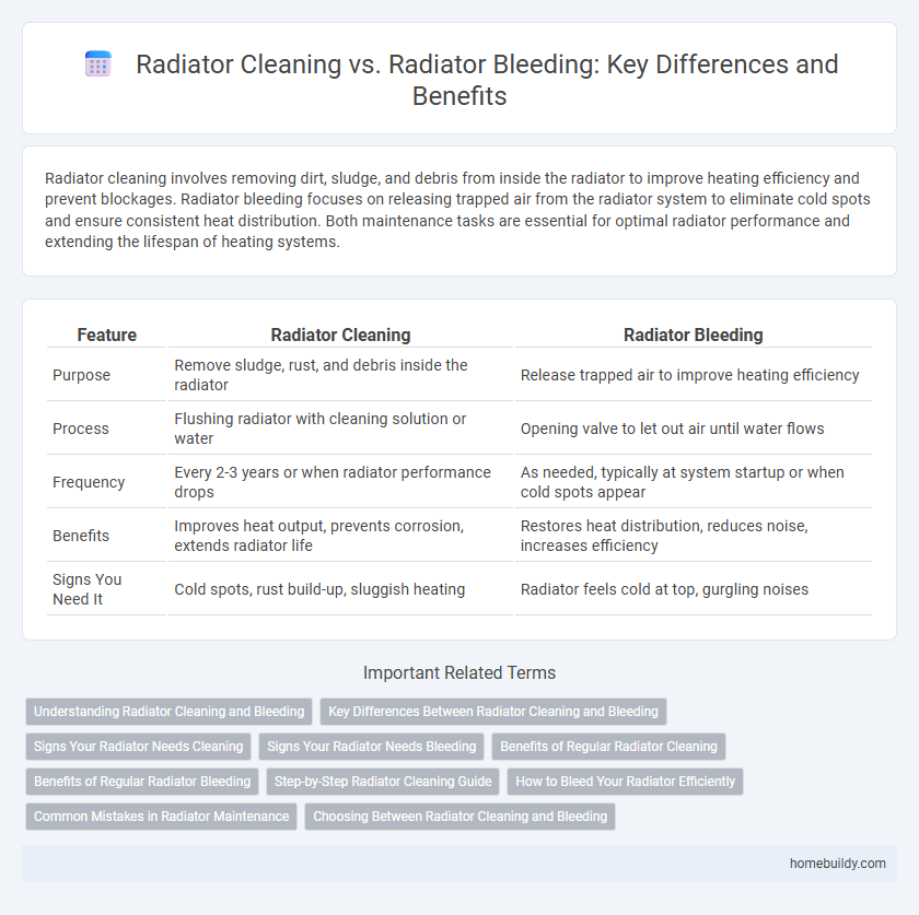 Radiator Cleaning vs. Radiator Bleeding: Key Differences and Benefits