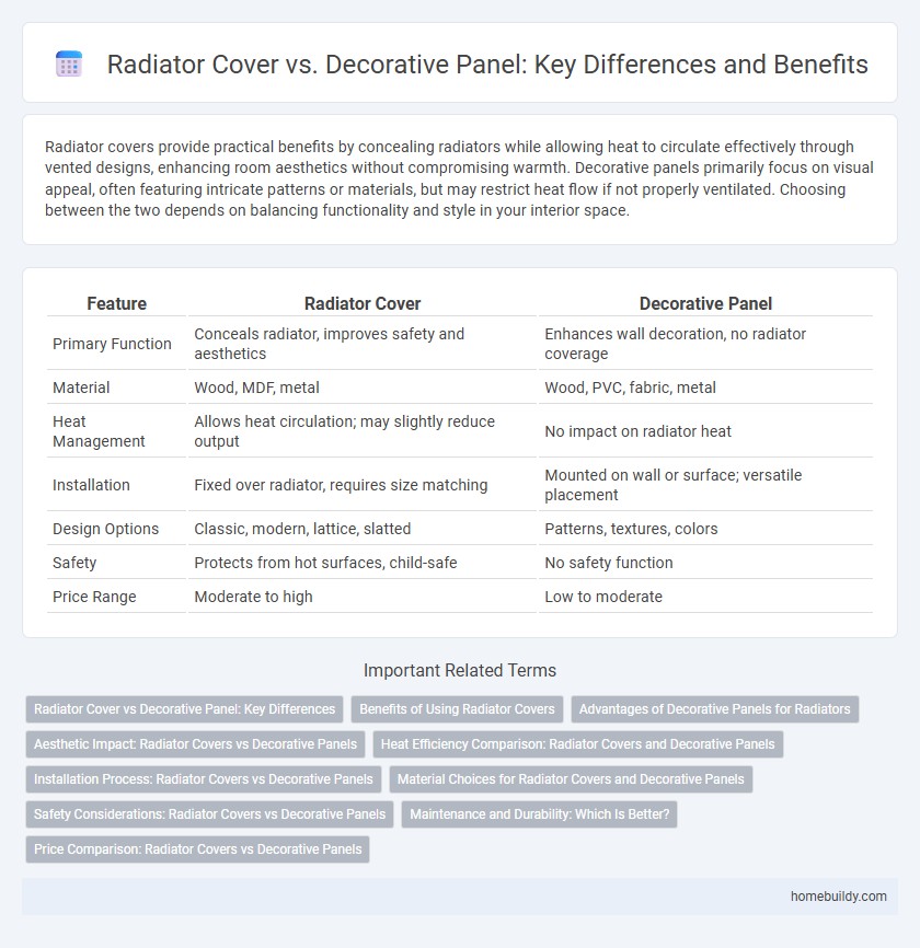 Radiator Cover vs. Decorative Panel: Key Differences and Benefits
