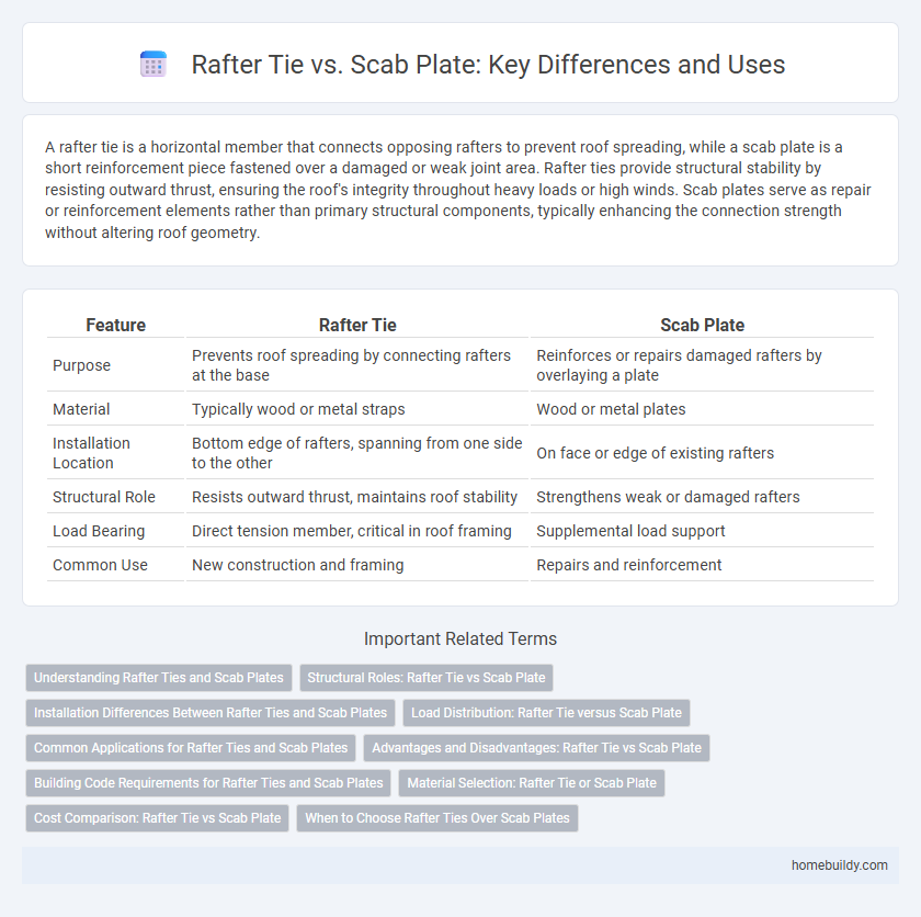 Rafter Tie vs. Scab Plate: Key Differences and Uses