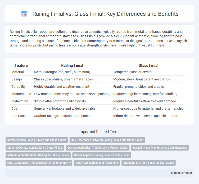 Railing Finial vs. Glass Finial: Key Differences and Benefits