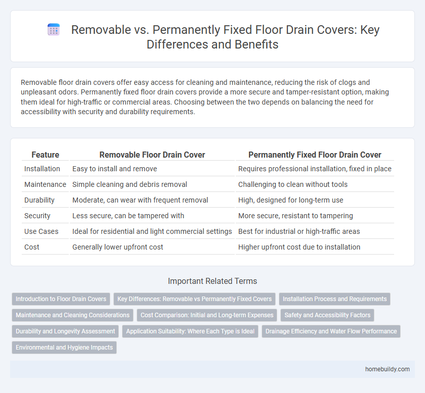 Removable vs. Permanently Fixed Floor Drain Covers: Key Differences and Benefits