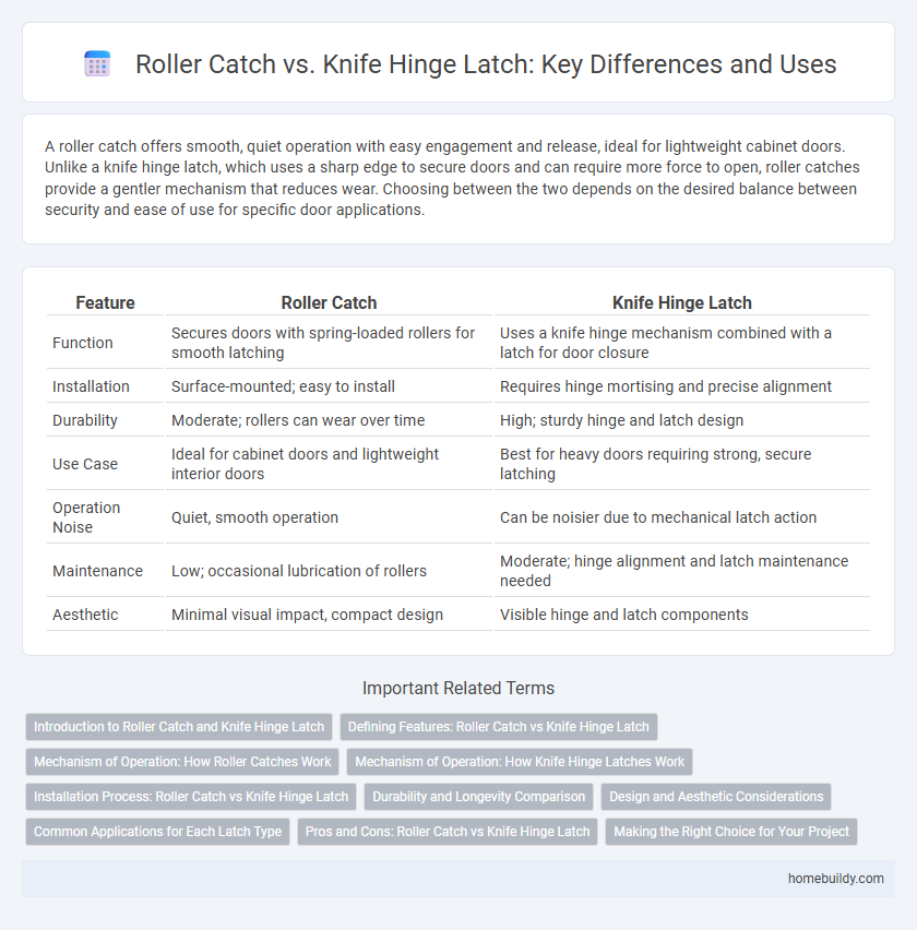 Roller Catch vs. Knife Hinge Latch: Key Differences and Uses
