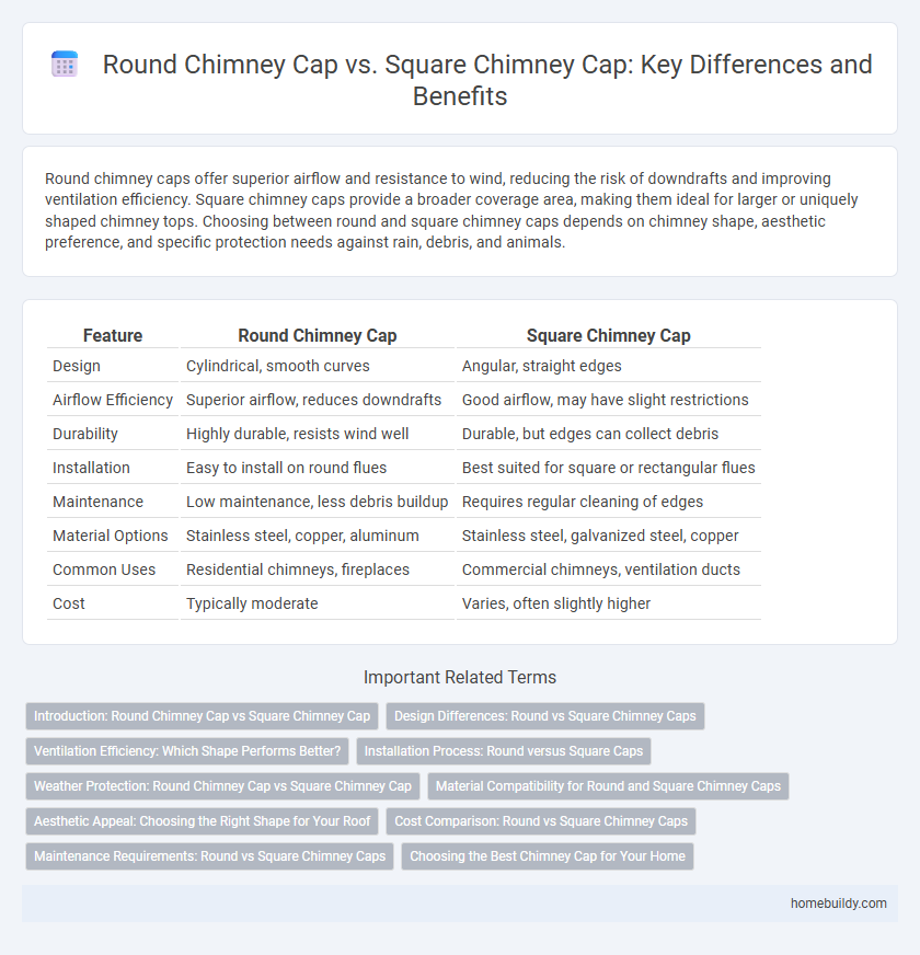 Round Chimney Cap vs. Square Chimney Cap: Key Differences and Benefits