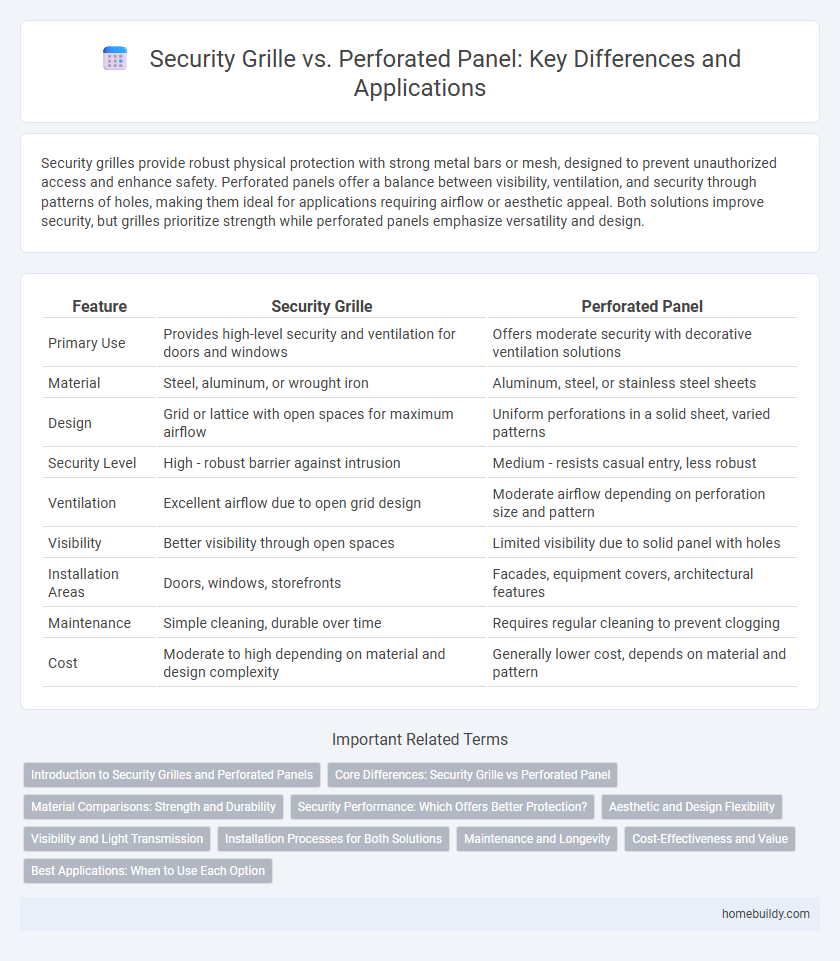 Security Grille vs. Perforated Panel: Key Differences and Applications