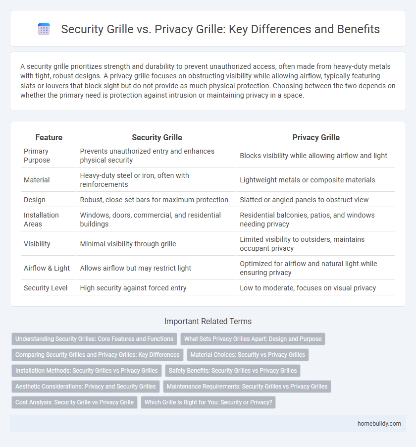 Security Grille vs. Privacy Grille: Key Differences and Benefits